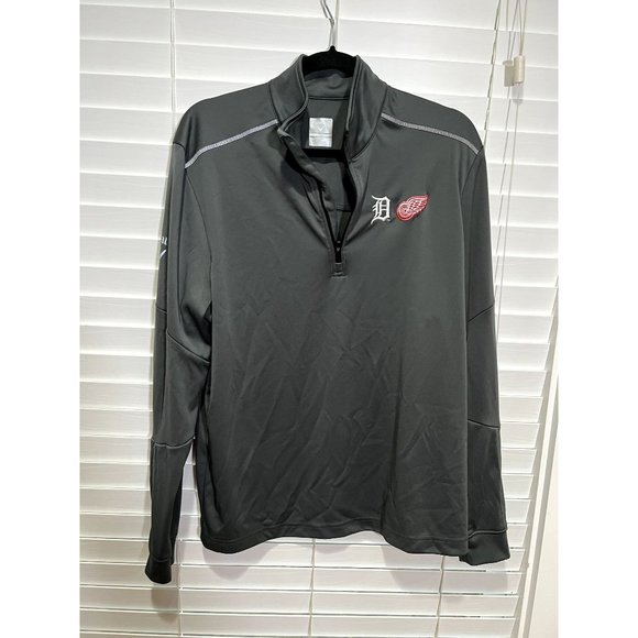 Callaway Detroit Red Wings and Tigers 1/4 Zip Pullover - Size M - Picture 1 of 5